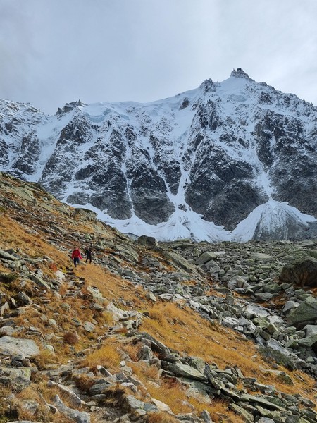 Sommerfuglryggen på Aiguille du Peigne.